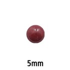 Glas cabochon - 5mm - rood