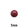 Glas cabochon - 5mm - rood