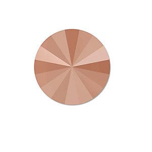 1122 - Rivoli - 14mm - Rose Gold Foiled