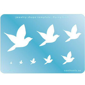 Jewelry Shape Template - Flying Bird