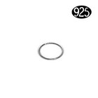 Open oog ovaal - Zilver - Zilver 925 - 10x1.3mm