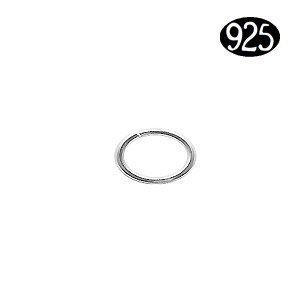 Open oog ovaal - Zilver - Zilver 925 - 10x1.3mm