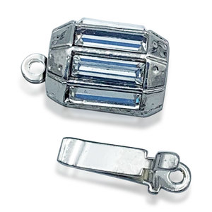 Lantaarn swarovski - Rhodium - Metaal - 10x8mm