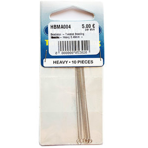 Beadalon - Twisted Beading Needle - Heavy 0.49mm - 10stuks