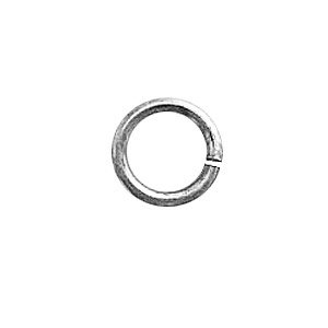 Open oog - Rhodium - Rhodium - 16x1.5mm