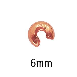 Knijpkraal - Rosé goud - 6mm