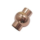 Bol magneet slot - Rosé gold - Metaal - 20x18mm/gat 10mm