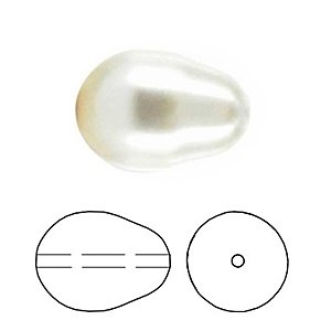 Swarovski - Crystal - Cream pearl - 11x8mm