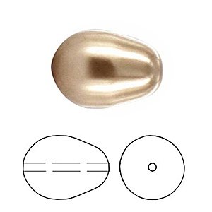 Swarovski - Crystal - Bronze pearl - 11x8mm