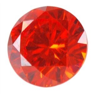 Zirconia - Fire Opal Orange - Rond - 4mm