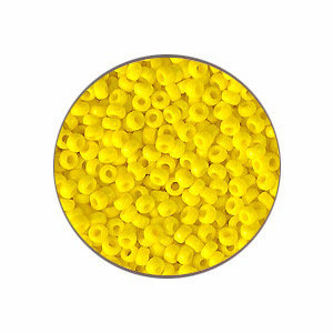 Rocailles Miyuki 11/0 - Opaque Yellow - N°404 - 15gr