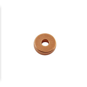 Rondelle - Rosé gold - Metaal - 6x2mm, 1.8 gat