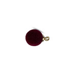 Bol met oog - Donker rood/goud - Fluweel - 8mm