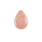 Druppel - Rose quartz - Natuursteen - 16x22mm