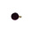 Bol met oog - Cassis/goud- Fluweel - 8mm