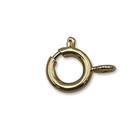 Veerslot - Goudkleur - Metaal - 7mm