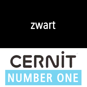 Cernit NO1 Zwart (90-100) - 56 gram