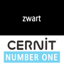 Cernit NO1 Zwart (90-100) - 56 gram