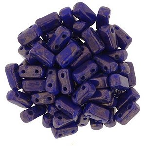 Czechmates bricks - 3/6mm - Indigo - Moon Dust