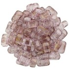 Bricks - 3/6mm - Luster - Transparent Topaz/Pink