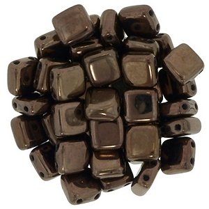 Czechmates tiles - 6mm - Dark Bronze