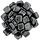 Czechmates tiles - 6mm - Hematite