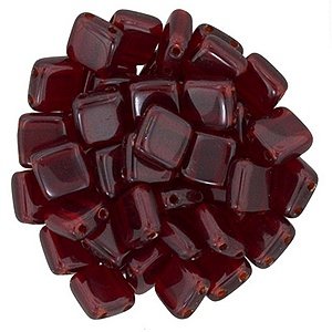 Czechmates tiles - 6mm - Ruby