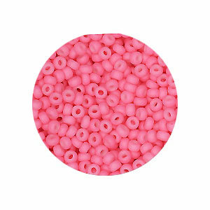 Rocailles Miyuki 15/0 - Rose Matte N° 2045 - 15gr