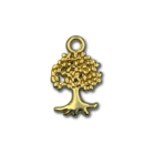 Hangertje boom - Goudkleur - Metaal - 8x11mm