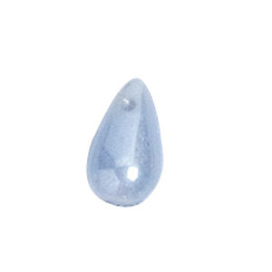 Druppel - Licht blauw blinkend - Glas - 6x10mm