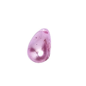 Druppel - Roze nacré - Glas - 6x10mm