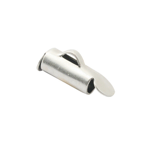 Slider tube met oog - Oud zilver - Metaal - 9.2x4mm