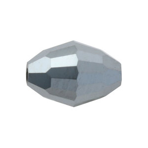 Rijstkorrel - 7.5x5mm - Jet Hematite 2X