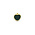 Hanger hart + oog - Goud/zwart - Metaal/hars - 10.9x11.8mm