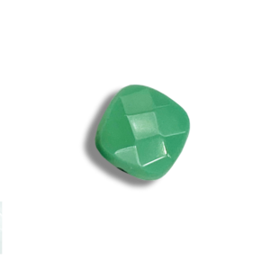 Vierkant facet - Groen - Chrysopraas - 15mm