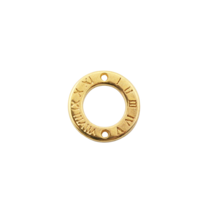 Open Rond romeinse cijfers - Goudkleur - 11.5mm