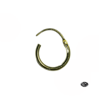 Creool met scharnier - Goudkleur - zilver verguld - 11x1.3mm