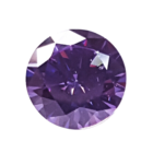 Zirconia  - Amethist - Rond - 2mm