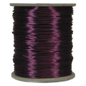 Satijnkoord 2mm Plum