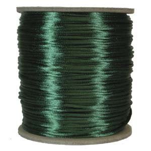 Satijnkoord 2mm Dark Green