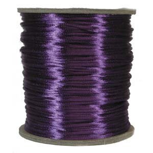Satijnkoord 1mm Purple