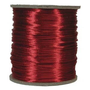 Satijnkoord 1mm Red