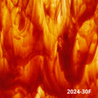 Bullseye - Streaky Clear/Red Opal - 12.5x14.5cm