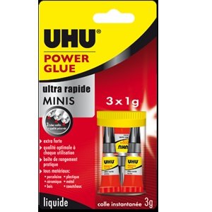 UHU Power Glue (3x 1 gram)