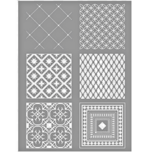 Sjabloon Carreaux de ciment - 114x153mm