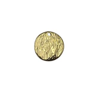 Schijfje - Goudkleur - Metaal - 14mm