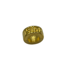 Ring met fantasie - Goudkleur - metaal 24K verguld - 9x4mm