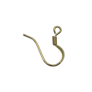 Oorhaak vlak spiraal - Goud - Metaal - 17mm