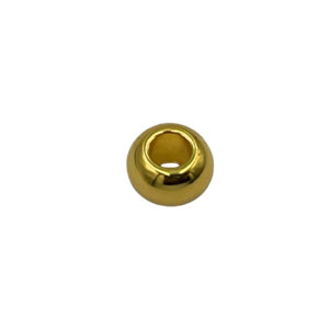 Ronde kraal - Goudkleur - Metaal - 8x5.8mm/gat 4mm
