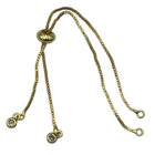 Armband met open oog - Goud - St. steel - 11cm/1mm+ stopper